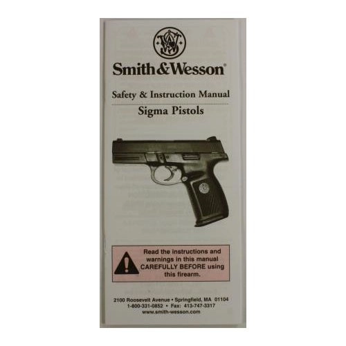 Smith & Wesson Model SW9VE & SW40VE  Owners Manual